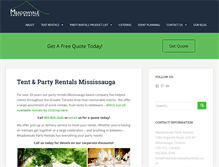 Tablet Screenshot of meadowvalepartyrentals.com